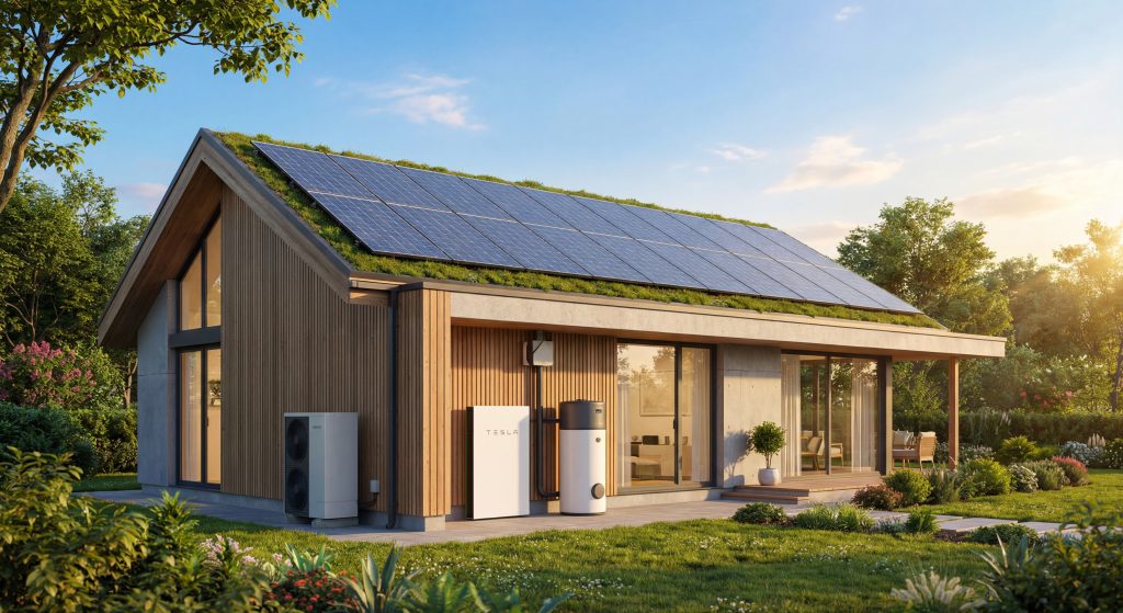 combo PAC photovoltaïque VMC batterie maison autonome 2026
