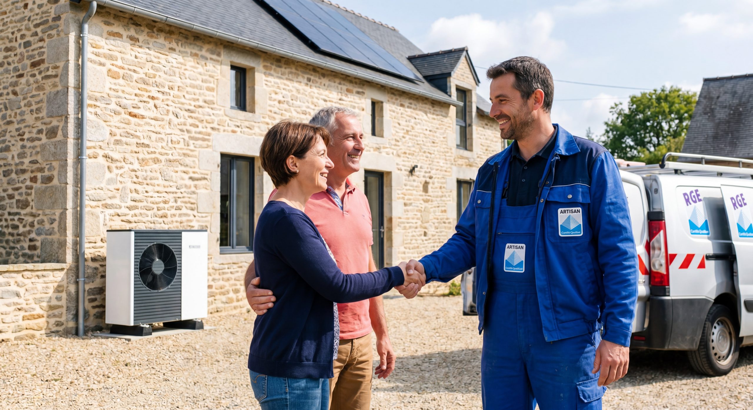 Artisan plombier chauffagiste RGE certifié installation chauffe-eau solaire